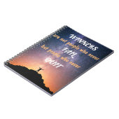 Winnaars zijn geen mensen die nooit falen notitieboek (Linkerzijde)