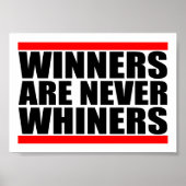 Winnaars zijn nooit Whiners Poster (Voorkant)