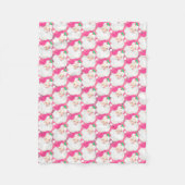 winnares santa retro kerst fleece deken (Voorkant)