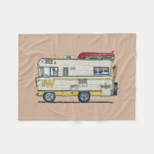 Winnebago Camper RV Apparel Fleece Deken