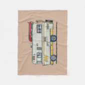 Winnebago Camper RV Apparel Fleece Deken (Voorkant)