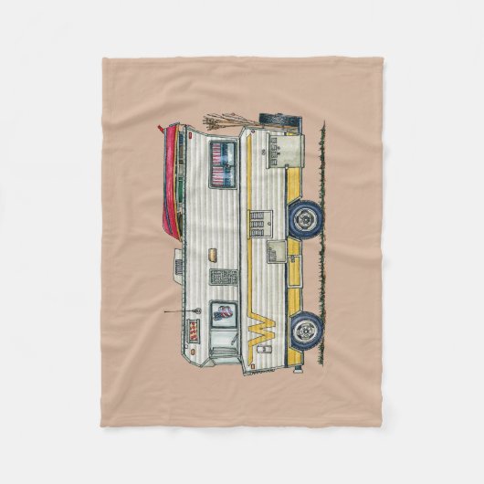Winnebago Camper RV Apparel Fleece Deken (Voorkant)