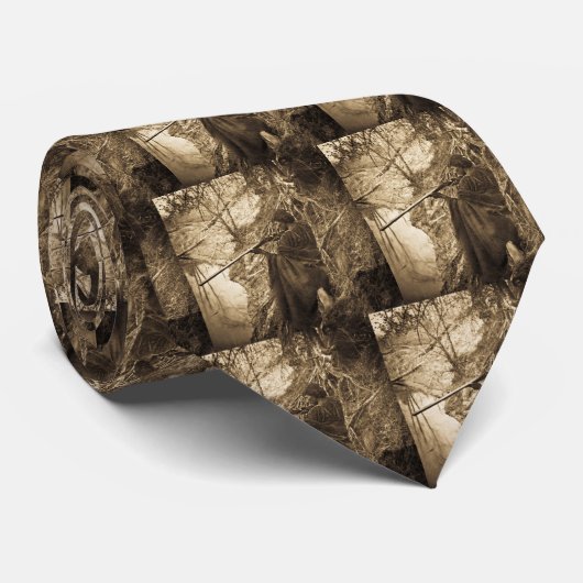 Winnebago Indische opperbevelhebber Euck Hunting Stropdas (Opgerold)