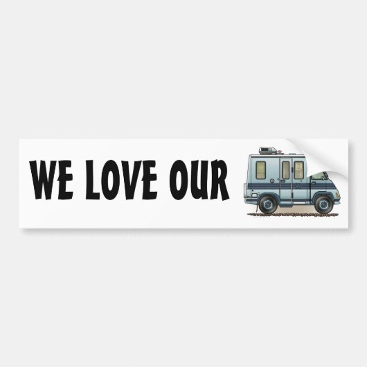 Winnebago Lasharo Camper RV Bumpersticker (Voorkant)