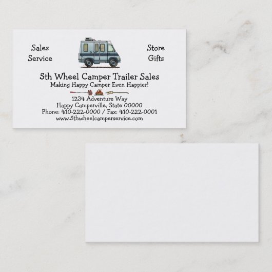Winnebago LeSharo Camper RV Visitekaartje (Voorkant / Achterkant)
