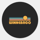 Winnebago Minnesota Ronde Sticker (Voorkant)