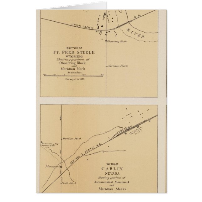 Winnemucca, Ft Fred Steele, Laramie, Green River (Voorkant)