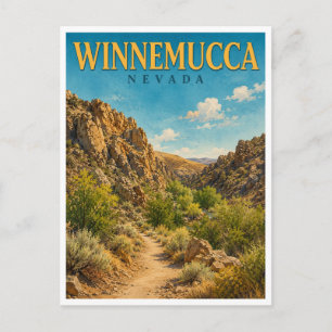 Winnemucca Nevada Water Canyon GeoSaga Briefkaart