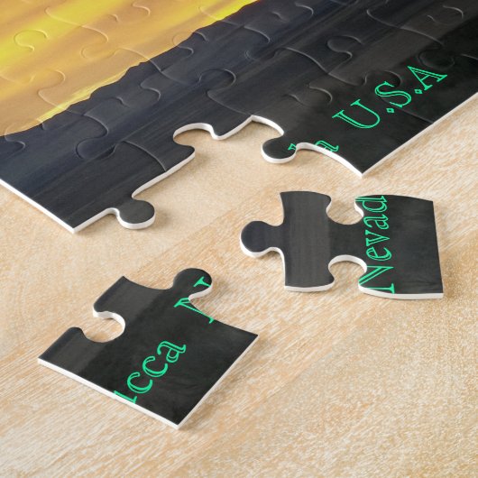 Winnemucca Nevada zonsondergang Legpuzzel (Zijkant)