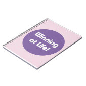 Winnen bij Life Typography Notitieboek (Linkerzijde)