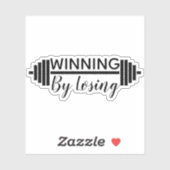 Winnen door te verliezen - Oefening - Gewichtslift Sticker (Vel)