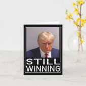 Winnen - Grappig Trump Mok Shot - Trump Mok Shot Kaart (Gele Bloem)