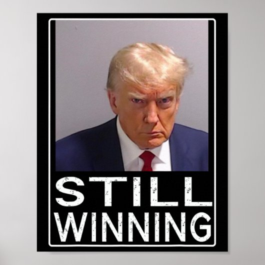 Winnen - Grappig Trump Mok Shot - Trump Mok Shot Poster (Voorkant)
