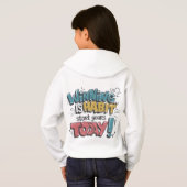 Winnen is een gewoonte - Kinder Motivatie hoodie (Achterkant volledig)