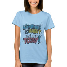 Winnen is een gewoonte - Motivatie Kinder T-Shirt