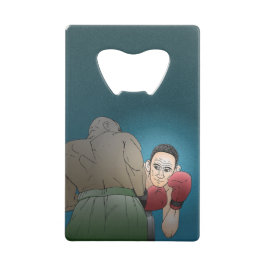 Winnen of verliezen creditkaart flessenopener