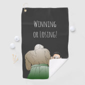 Winnen of verliezen golfhanddoek (Insitu)