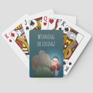 Winnen of verliezen pokerkaarten
