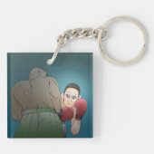 Winnen of verliezen sleutelhanger (Achterkant)