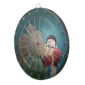 Winnen of verliezen van een bokswedstrijd dartbord (Voorkant Rechts)