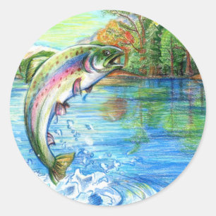 Winnend kunstwerk van M. Yuan, Grade 9 Ronde Sticker