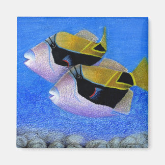 Winnend kunstwerk voor kinderen: triggerfish magneet