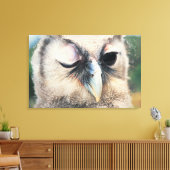 Winnend Owl Canvas Afdruk (Insitu (Woonkamer))