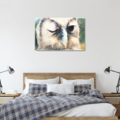 Winnend Owl Canvas Afdruk (Insitu (Slaapkamer))