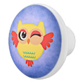 Winnend Owl Keramische Knop (Rechts)