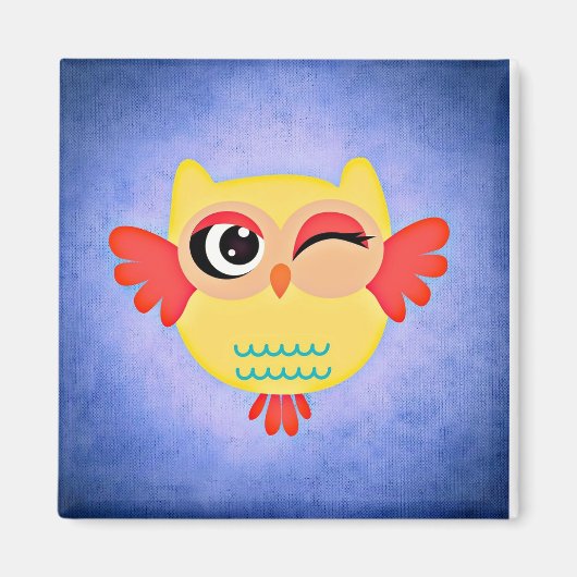 Winnend Owl Magneet (Voorkant)