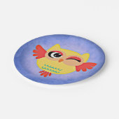 Winnend Owl Papieren Bordje (Gekanteld)