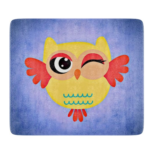 Winnend Owl Snijplank (Voorkant)