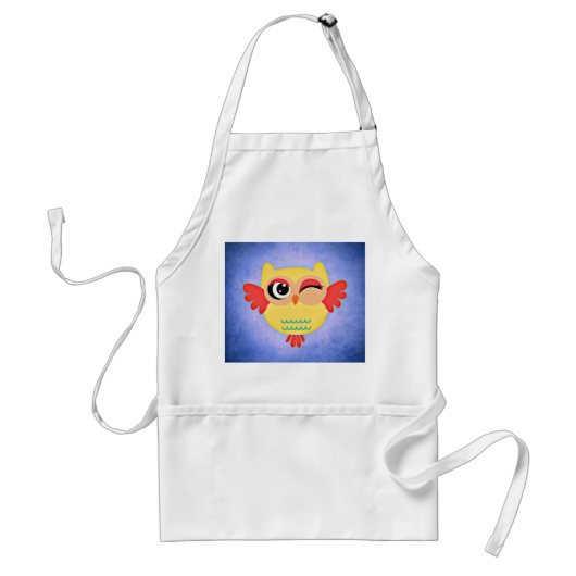 Winnend Owl Standaard Schort (Voorkant)