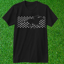 Winnend Paard op Polka Dots T-shirt