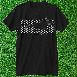 Winnend Paard op Polka Dots T-shirt