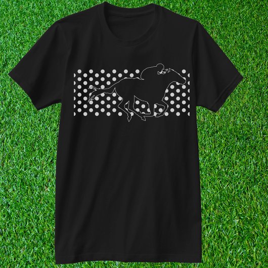 Winnend Paard op Polka Dots T-shirt