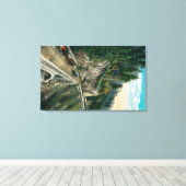 Winnend round the West End of Shepperd's Dell Canvas Afdruk (Insitu (Houten vloer))
