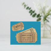 winnend ticket voor 2021 feestdagenkaart (Staand voorkant)