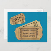 winnend ticket voor 2021 feestdagenkaart (Voorkant / Achterkant)