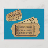 winnend ticket voor 2021 feestdagenkaart (Voorkant)