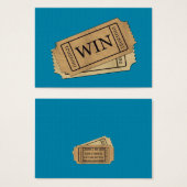winnend ticket voor 2021 visitekaartje (Voorkant /achterkant)