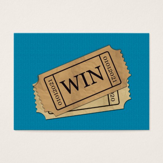 winnend ticket voor 2021 visitekaartje (Voorkant)