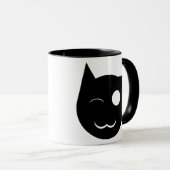 Winnende Black Cat Cup Mok (Voorkant rechts)