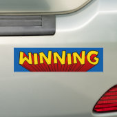 Winnende Bumpersticker (Op auto)
