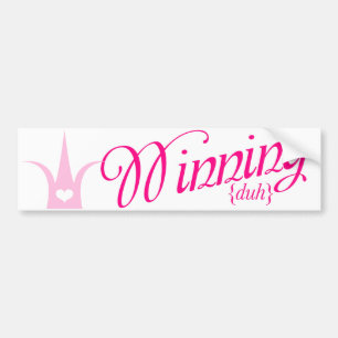 Winnende Bumpersticker