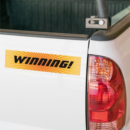 Winnende Bumpersticker (Op Truck)