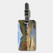 Winnende Colorado met bergen en pijnbomen Bagagelabel (Voorkant verticaal)