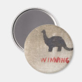 Winnende dinosaurus magneet (Voorkant / Achterkant)
