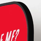 Winnende kant Emoji met Tongue Pickleball Paddle (Links Detail)