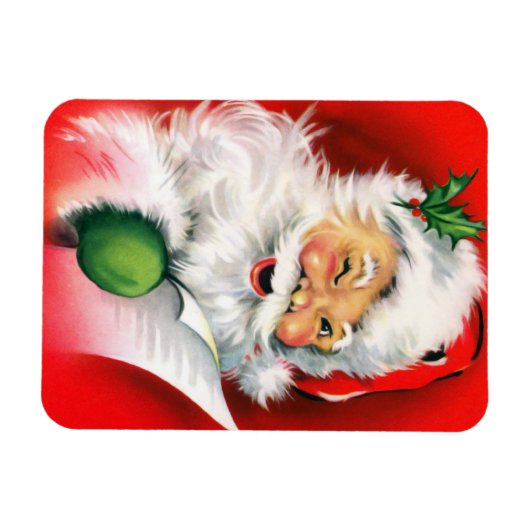 Winnende kerstman Naughty of Nice List Funny Magneet (Horizontaal)